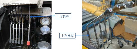 起重机操纵结构